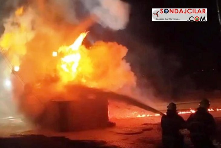 Petrol sondaj kuyusunda patlama: 8 işçi yaralı